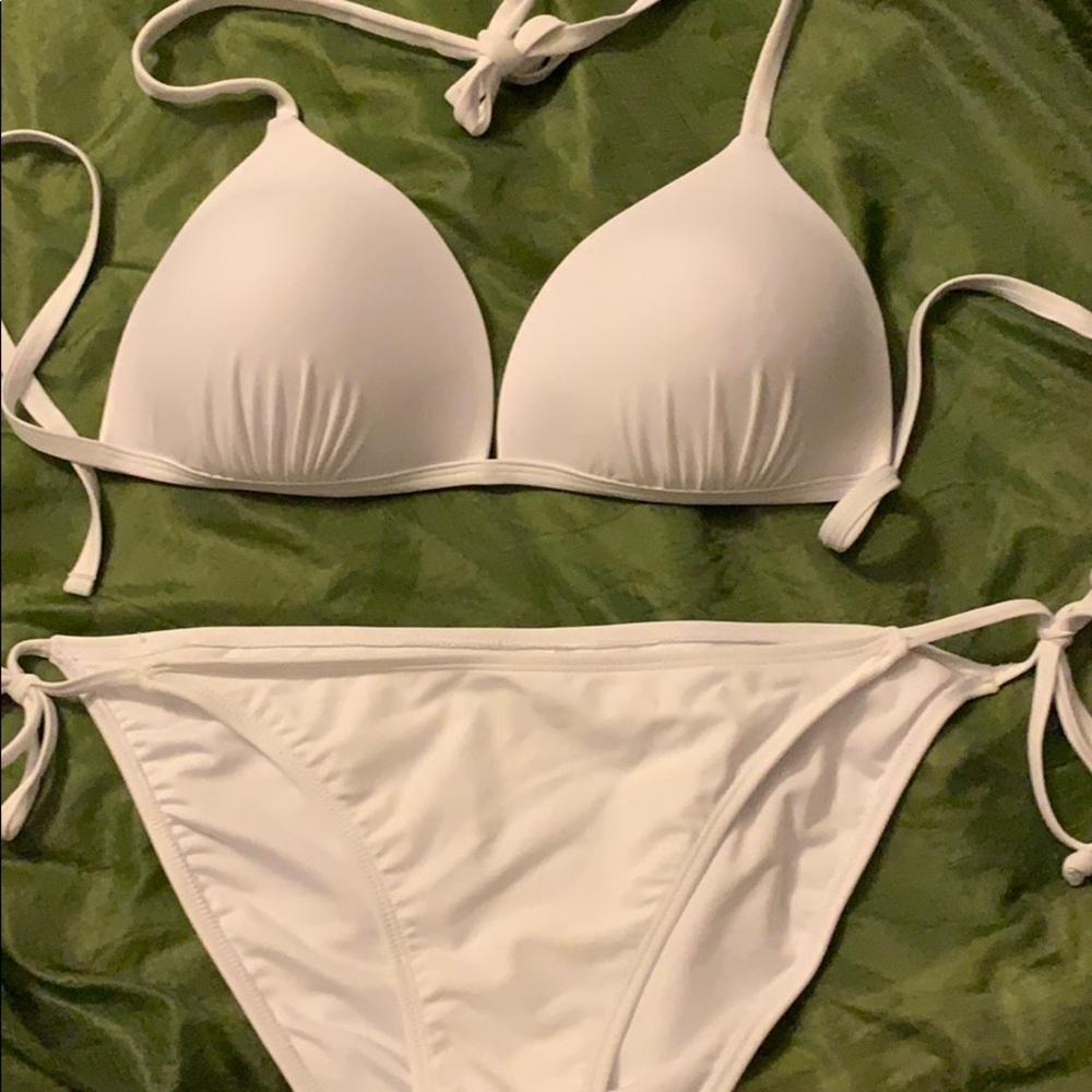 White brand new bikini